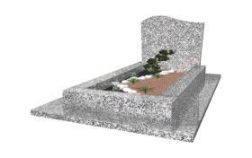 Exemple de tombe avec entourage